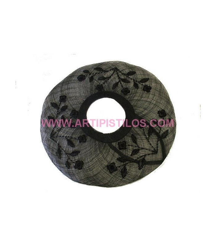 SINAMAY HAT SHAPE BRIM "FLORAL"