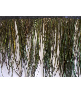 PEACOCK FEATHERS FRINGE OF 45 CM