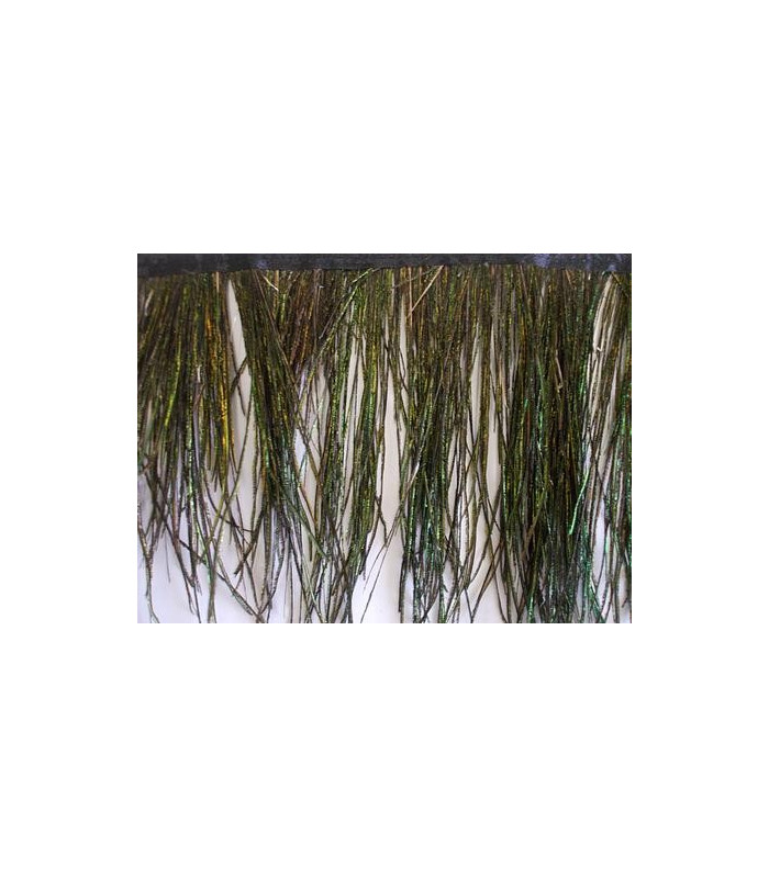 PEACOCK FEATHERS FRINGE OF 45 CM