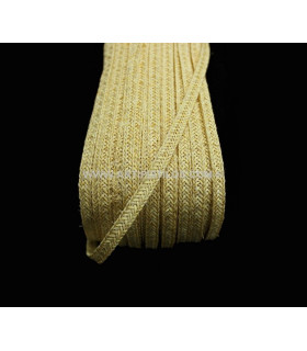 Cinta Trenzada De Sinamay 6 Mm Natural 1 Mt. X 6 Mm. - algodón