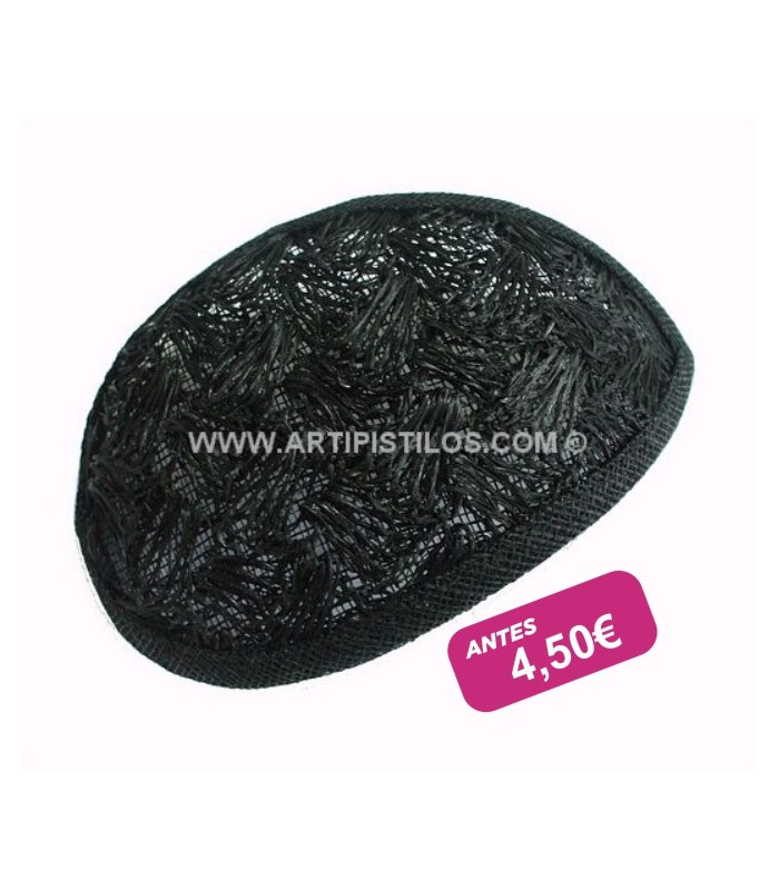 FASCINATOR BASE ABACA/CROCHET