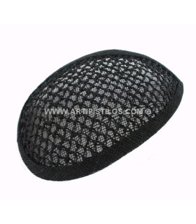 Base Lagrima Twine/sinamay Negro 15 X 8 X 3 Cms. - tocados para