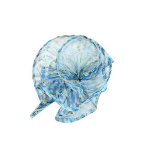 Base Sinamay Estampada Azul/negro Azul Altura: 12 Cms. Diametro: 20 Cms. - tocados para bodas