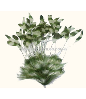 Pomo Pluma De Gallo 30/35 Cms. Kaki 30/35 Cms. - plumas para