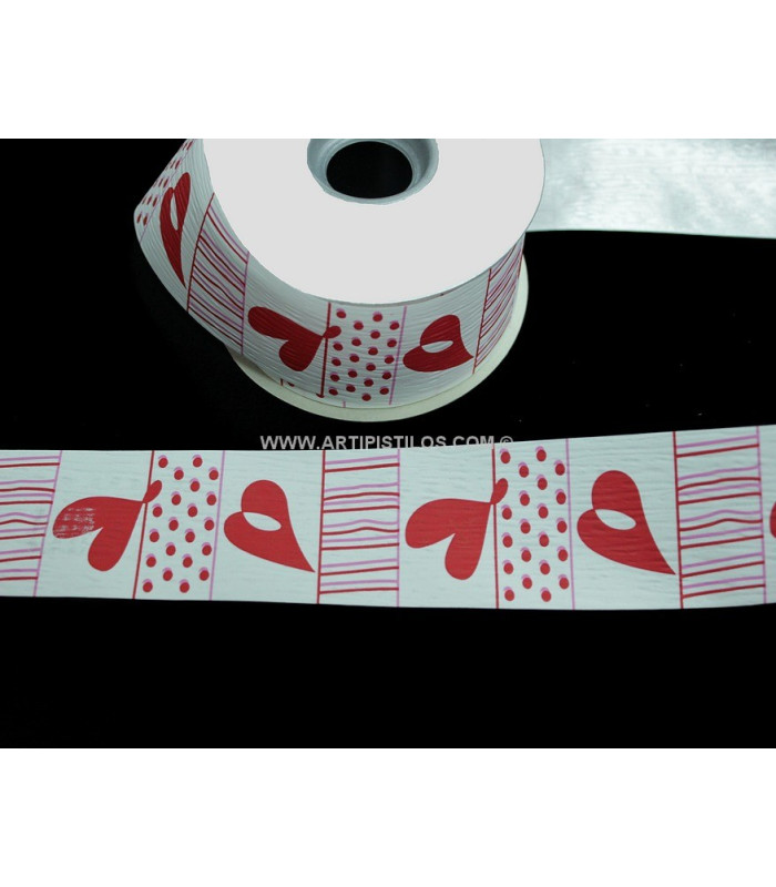 CINTA CORAZONES 4 CMS.