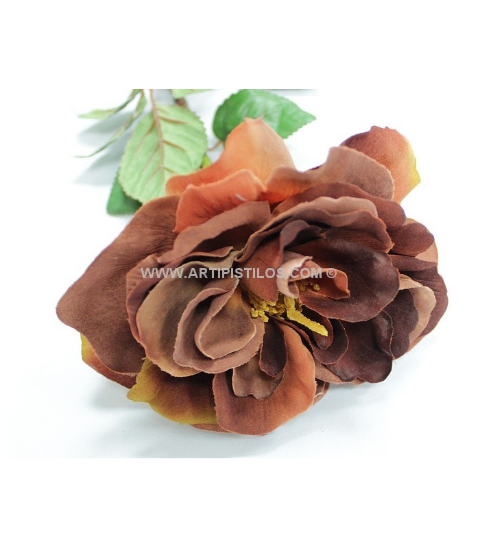 FABRIC FLOWER ROSE 14 X 6 CMS.