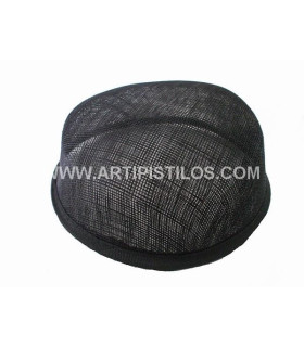 Base Sinamay Negro 16  X  16  X  6 Cms. - tocados para
