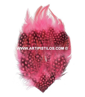 Base De Plumas Rosa 12 Cms. De Alto X 10 Cms. De Ancho - tela