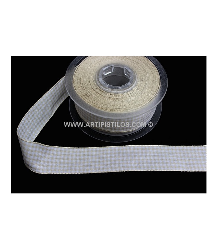 FITA VICHY "CUADROS" 25 MM.