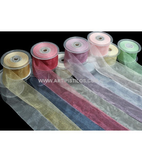 ORGANDY RIBBON 35 MM. - Organza Ribbon - Materials for