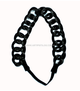 CADENA DE PELO ARTIFICIAL CON CINTA ELASTICA