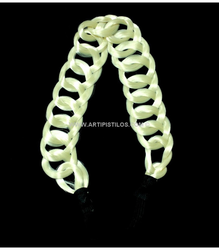 CADENA DE PELO ARTIFICIAL CON CINTA ELASTICA