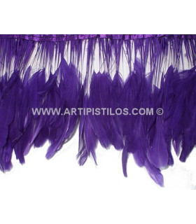 STRIPPED ROOSTER FEATHERS 10 CMS.